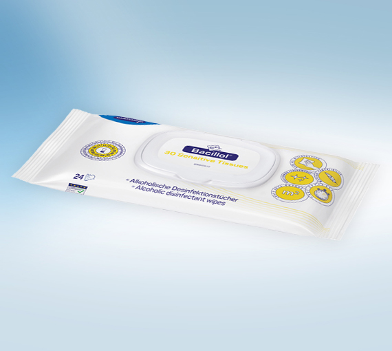 BACILLOL®30 Sensitive ++ Flächen-Desinfektion ++ stärker und schonender ++ 24 Tücher