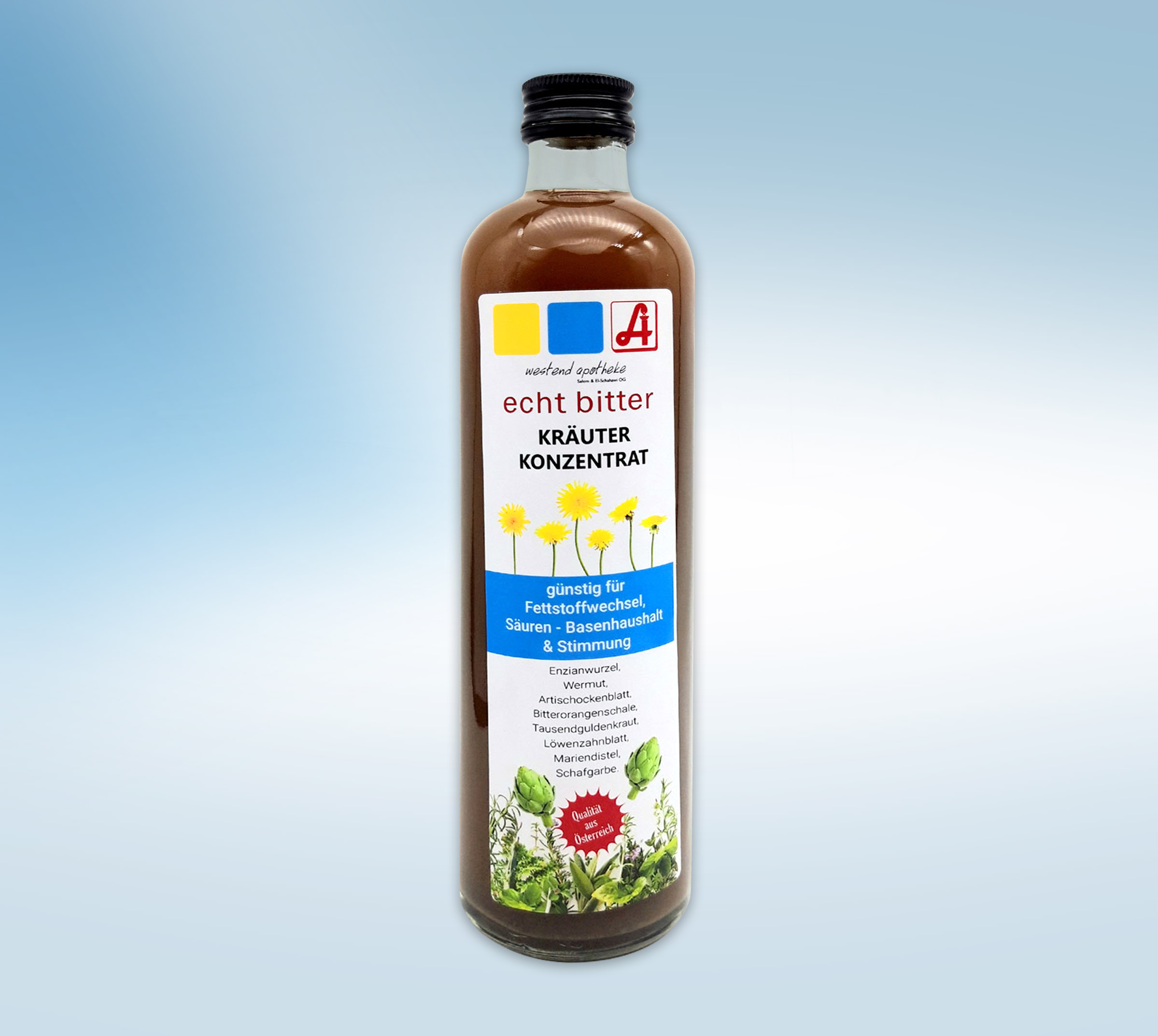 Echt Bitter Kräuterkonzentrat 350ml ++ Die besten Bitterkräuter in einer Mischung