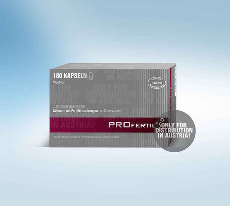 PROFERTIL male 180 Stück Vegi-Caps Kurpackung ++ Die Nr.1 bei männlicher Unfruchtbarkeit