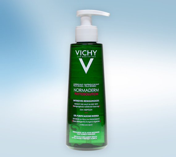 Vichy Normaderm Phytosolution Intensives Reinigungsgel 200ml ++ Neuheit ++ Für fettige und zu Akne neigende Haut