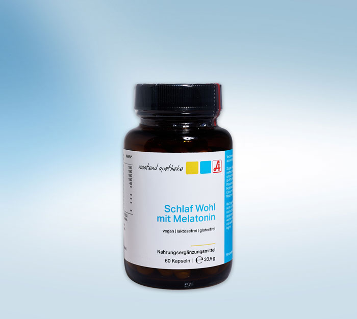 Westend Schlaf Wohl mit Melatonin 60 Kapseln