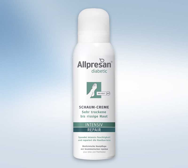 ALLPRESAN diabetic intensiv repair mit Urea ++ Schaum Creme